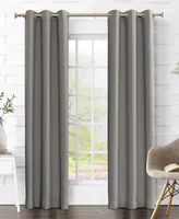 Sun Zero Preston 40" x 120" Grommet Top Blackout Curtain Panel