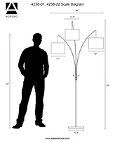 Adesso Trinity Arc Floor Lamp