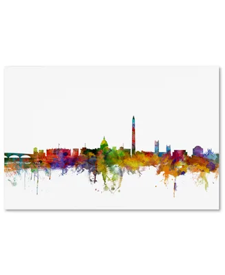 Michael Tompsett 'Washington Dc Skyline Ii' Canvas Art