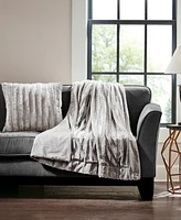Madison Park Duke Ribbed Faux-Fur Decorative Pillow, 20" x