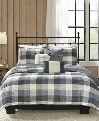 Madison Park Ridge Herringbone 6-Pc. Quilt Set