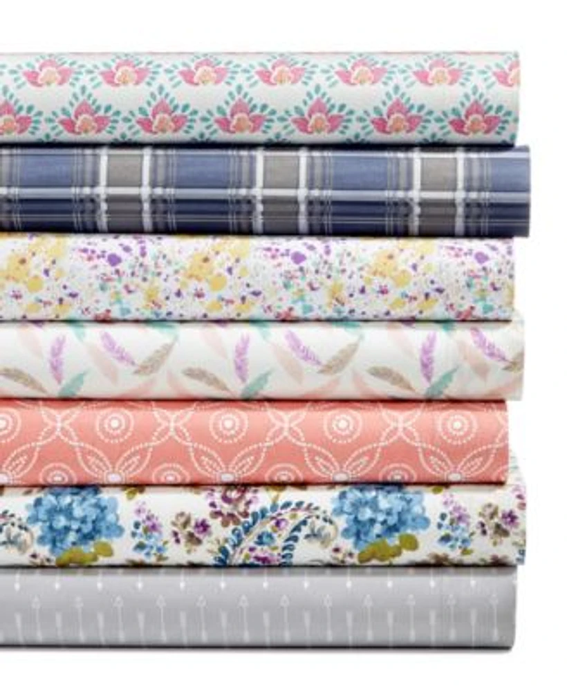 Closeout Printed Microfiber Sheet Sets Created For Macys