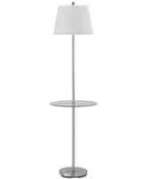 Cal Lighting Andros Floor Lamp with Glass Tray