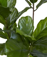 Nearly Natural 65" Indoor/Outdoor Uv-Resistant Artificial Fiddle Leaf Tree