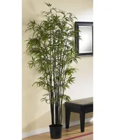 Nearly Natural 6.5' Artificial Black Bamboo Tree