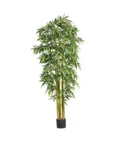 Nearly Natural 7' Artificial Big Bamboo Tree