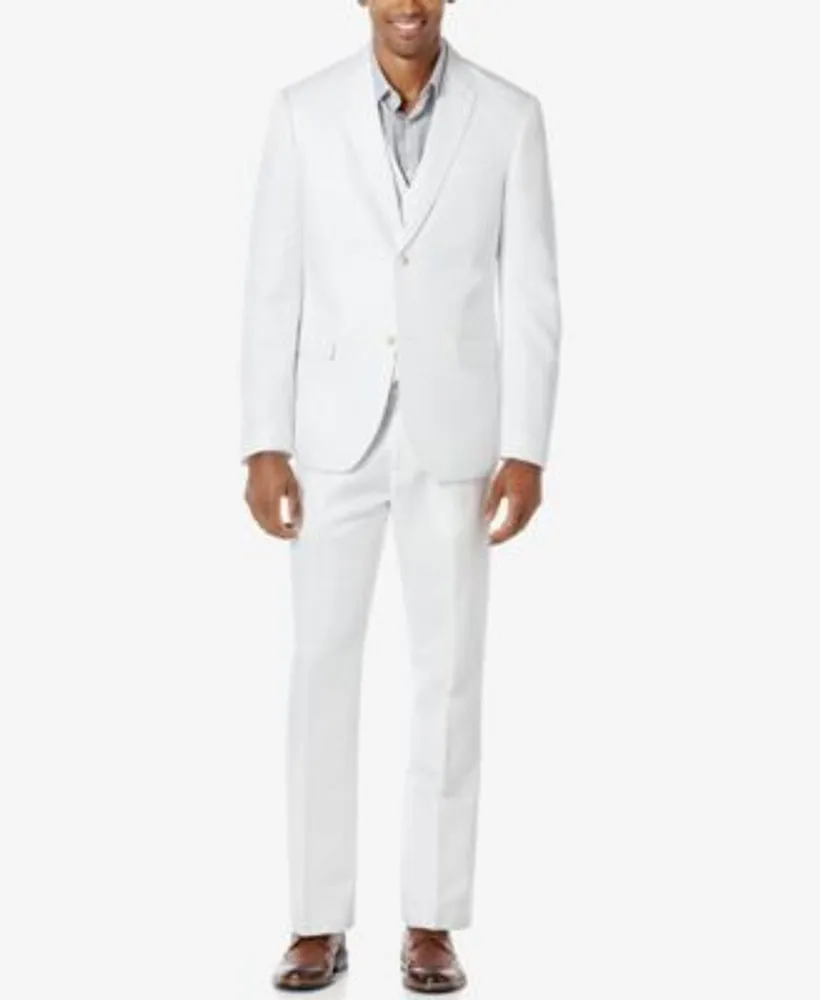 Perry Ellis Mens Linen Suit Separates