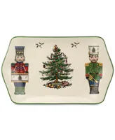 Spode Christmas Tree Nutcracker Dessert Tray, Created for Macy's