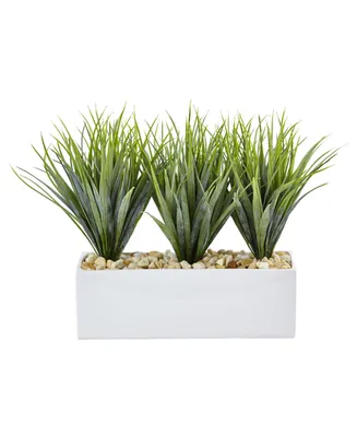 Nearly Natural Vanilla Grass Artificial Plants in Rectangular Planter