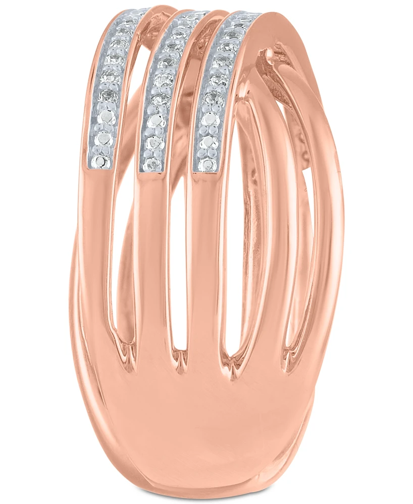 Diamond Crisscross Statement Ring (1/4 ct. t.w.)