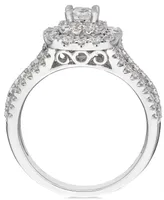 Diamond Princess Cut Engagement Ring (1 ct. t.w.) in 14k White Gold