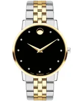 Movado Men's Swiss Museum Classic Diamond-Accent Two