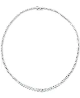 Diamond Fancy 16-3/4" Collar Tennis Necklace (10 ct. t.w.) in 14k White Gold