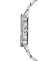 Bulova Men's Stainless Steel & Crystal-Accent Bracelet Watch 41.5mm
