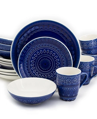 Euro Ceramica Fez 16 Pc. Dinnerware Set, Service for 4