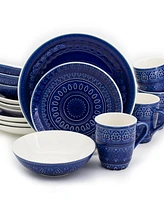 Euro Ceramica Fez 16 Pc. Dinnerware Set, Service for 4