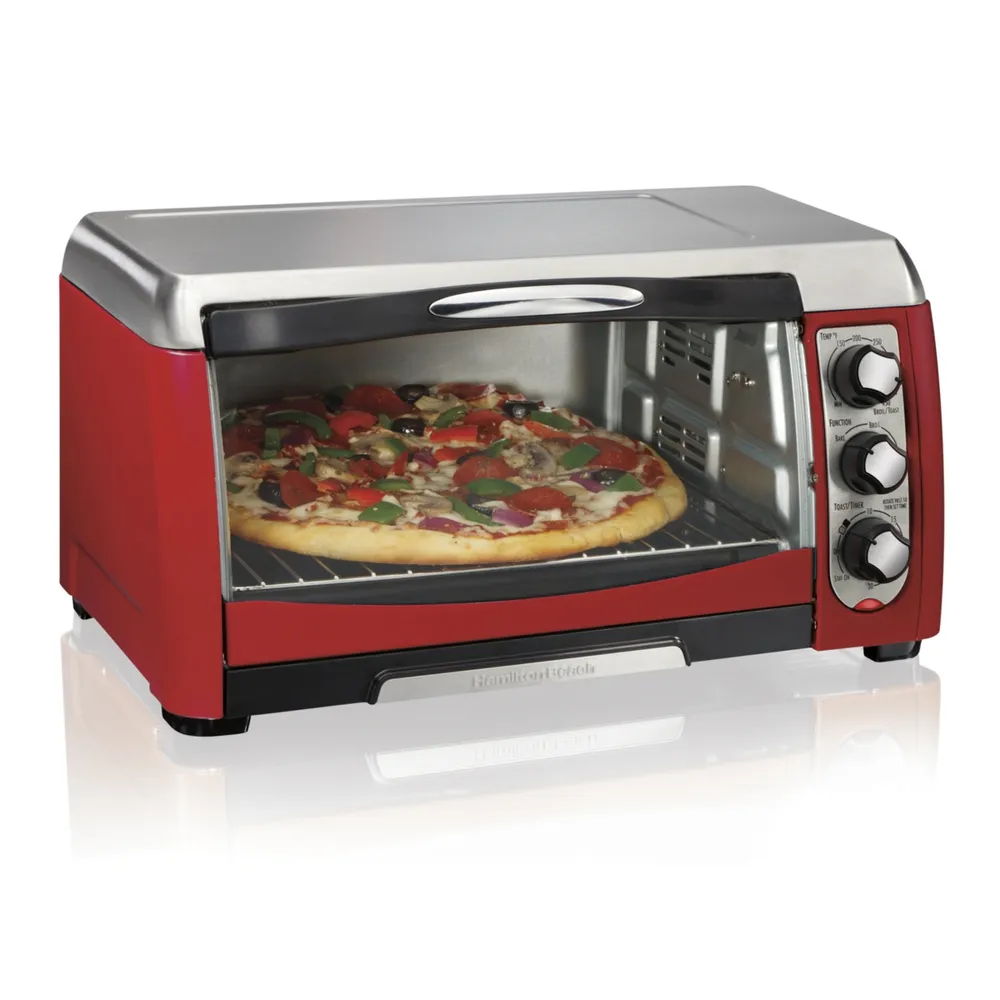 Hamilton Beach Easy Reach Toaster Oven with Roll-Top Door - Macy's