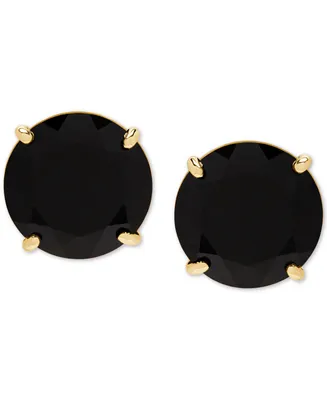 Onyx (9mm) Stud Earrings in 14k Gold