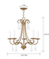 Livex Daphne - Light Metal Chandelier