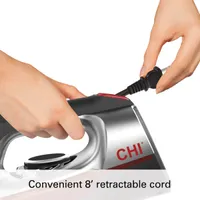 Chi Electronic Iron with Retractable Cord and Titanium-infused ceramic soleplate