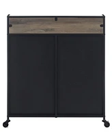 33" Industrial Bar Cabinet w/ Mesh