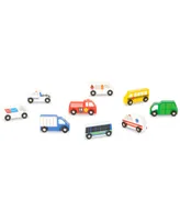 Melissa & Doug Wooden Town Vehicles Set