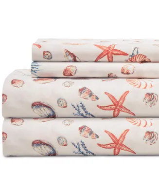 Coastal 4-Pc. Printed Full Sheet Set