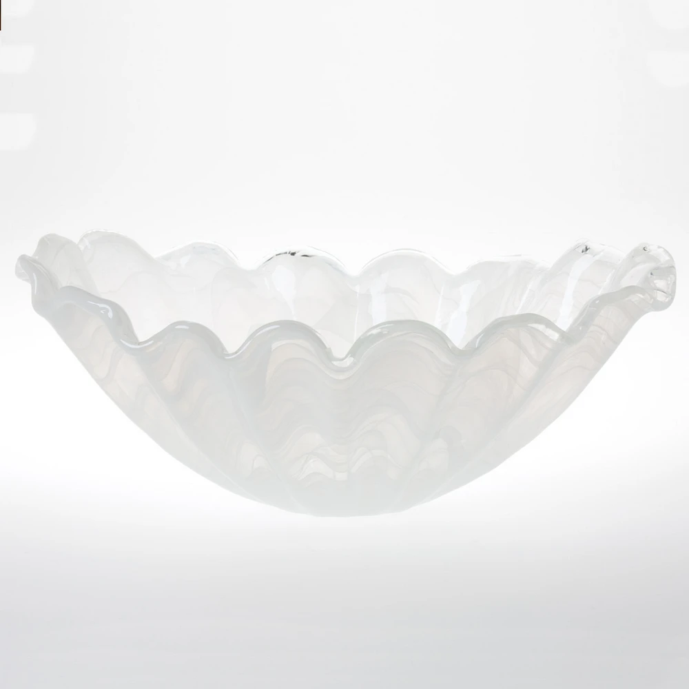 Vietri Onda Glass Centerpiece