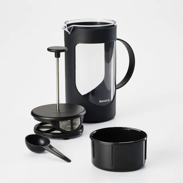 BonJour® French Press with Flavor Lock® Filter System and Filtering Lid 