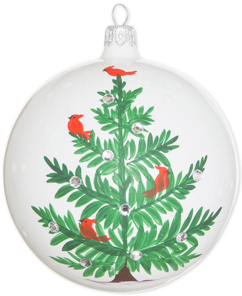 Vietri Lastra Holiday Tree Glass Ornament