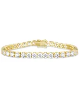 Arabella Cubic Zirconia Link Bracelet in 18k Gold-Plated Sterling Silver