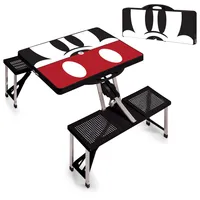 Disney's Mickey Mouse Silhouette Picnic Table Portable Folding Table with Seats