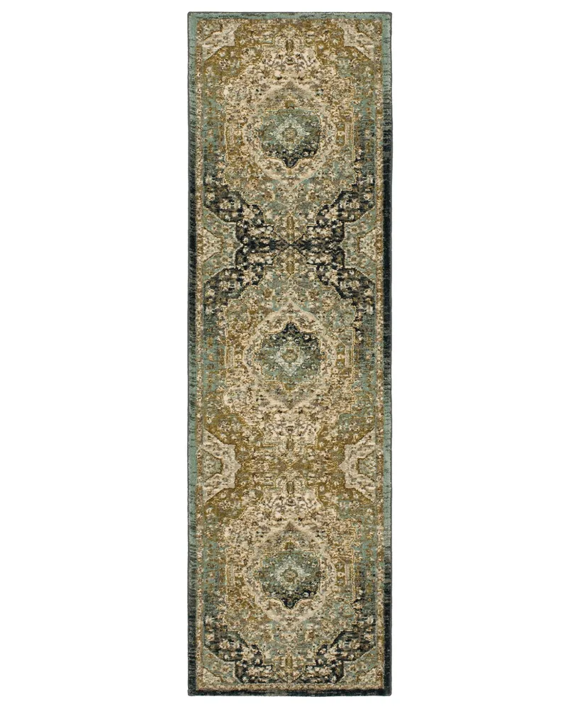 Karastan Touchstone Nore Jadeite 2'4" x 7'10" Runner Rug