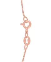 Diamond Intertwining Hearts 18" Pendant Necklace (1/10 ct. t.w.) in 14k Rose Gold-Plate