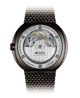 Mido Men's Swiss Automatic Commander Ii Cosc Black Pvd Stainless Steel Bracelet Watch 42mm