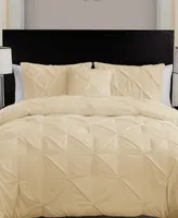 Closeout! Vcny Home Carmen Pintuck 4 Piece Comforter Set, King