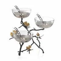 Michael Aram Butterfly Gingko Triple Bowl Set