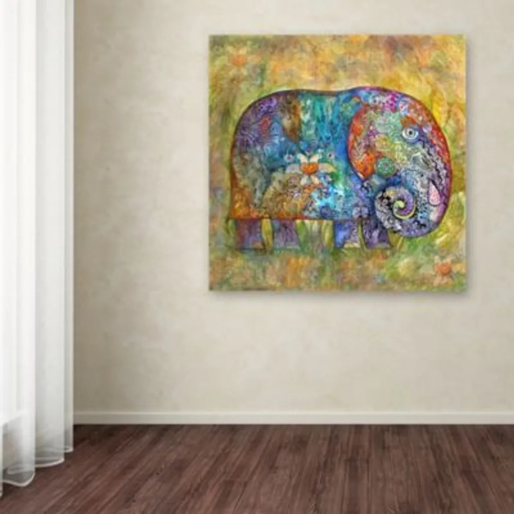 Oxana Ziaka Runes Elephant Canvas Art Print Collection