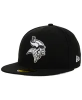 New Era Minnesota Vikings Black And White 59FIFTY Fitted Cap