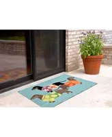 Liora Manne Front Porch Indoor Outdoor Tropical Hounds Multi Area Rugs