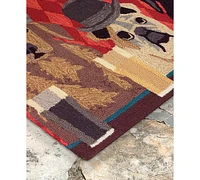 Liora Manne Front Porch Indoor/Outdoor Bar Patrol Port 2' x 3' Area Rug