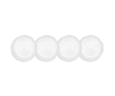 Q Squared Pearl Melamine 4-Pc. Appetizer Plate Set