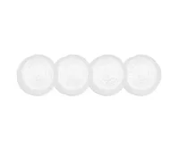 Q Squared Pearl Melamine 4-Pc. Appetizer Plate Set