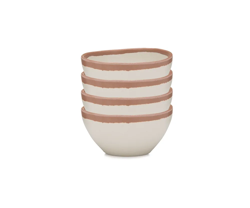 Q Squared Potter Terracotta Melaboo 4-Pc. Dip Bowl Set