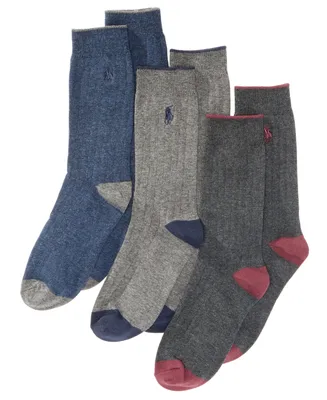 Polo Ralph Lauren 3-Pk. Ribbed Dress Socks, Toddler Boys, Little Boys & Big