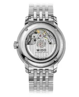 Mido Men's Swiss Automatic Baroncelli Iii Stainless Steel Bracelet Watch 40mm