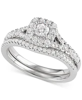 Diamond Halo Bridal Set (1 ct. t.w.) 14k Yellow or White Gold