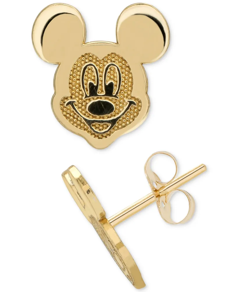 Disney Children's Mickey Mouse Head Stud Earrings in 14k Gold