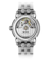 Mido Women's Swiss Automatic Baroncelli Diamond (1/10 ct. t.w.) Stainless Steel Bracelet Watch 33mm