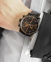 Mido Men's Swiss Automatic Multifort Orange Leather & Interchangeable Black Leather Strap Watch 44mm